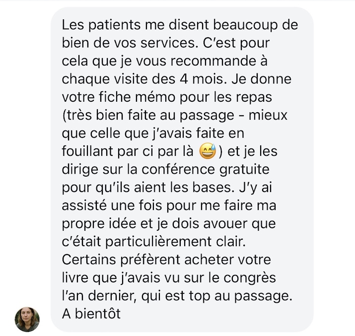 Recommandation cliente des services Hamstouille