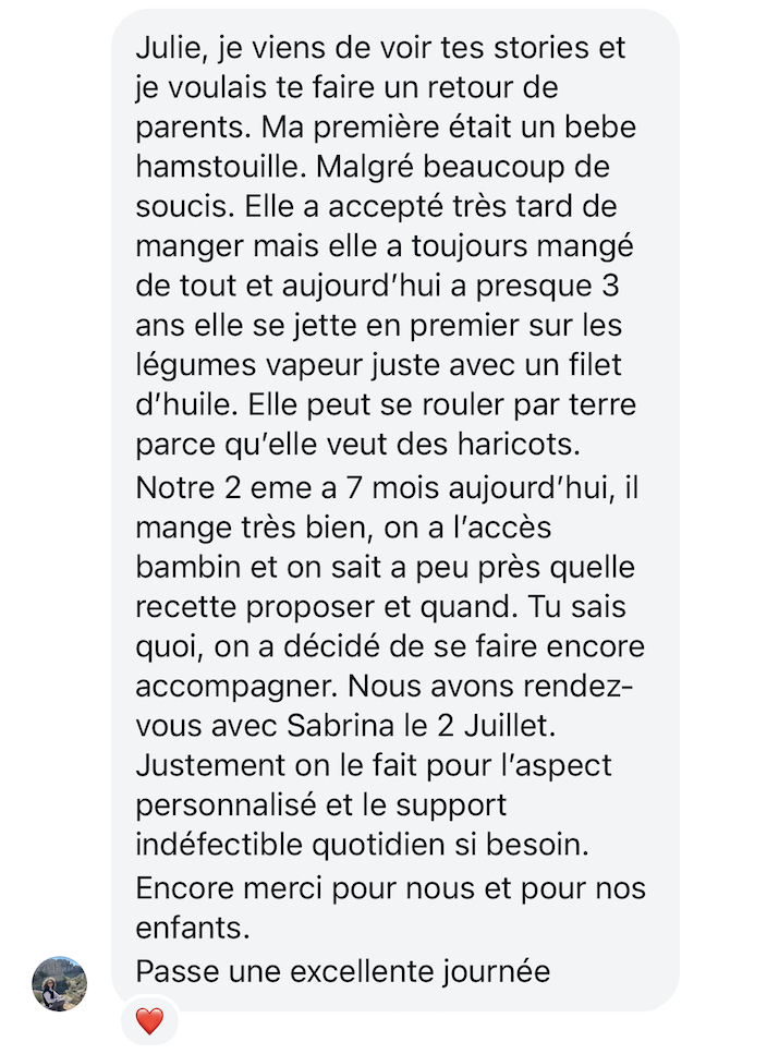 Recommandation cliente des services Hamstouille