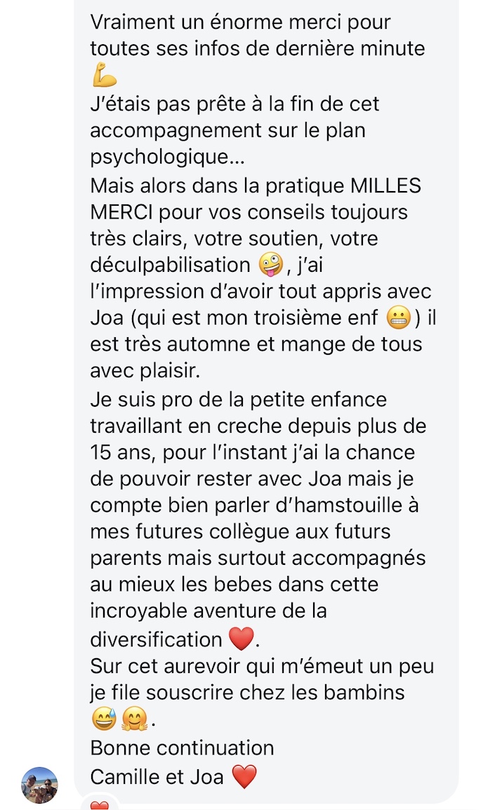 Recommandation cliente des services Hamstouille