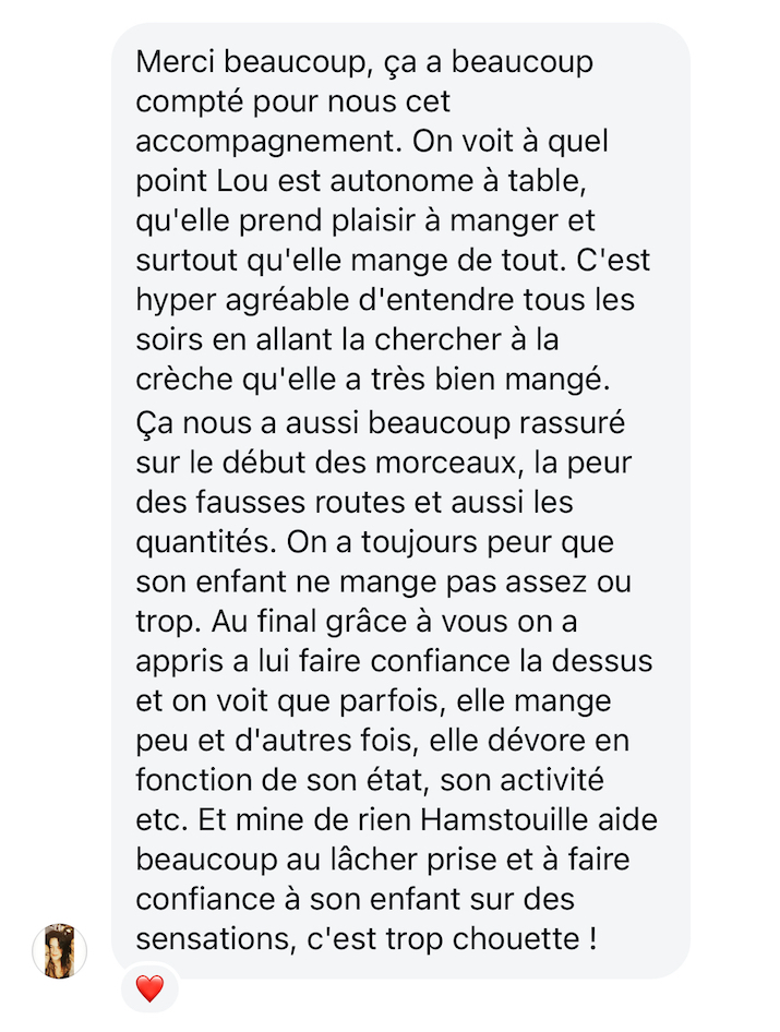 Recommandation cliente des services Hamstouille