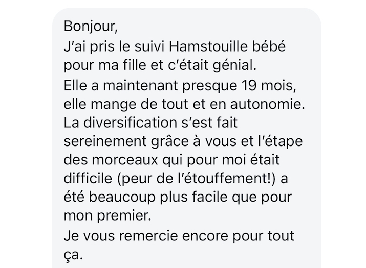 Recommandation cliente des services Hamstouille